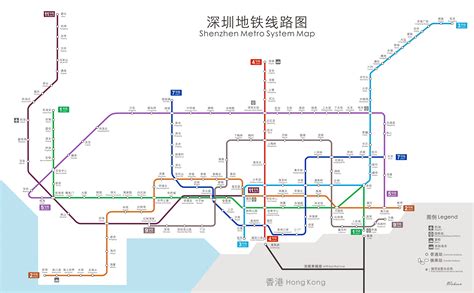 深圳地鐵線路圖 蓮塘口岸